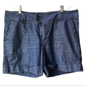 Pink Twill Denim Shorts 100% Cotton Size 10